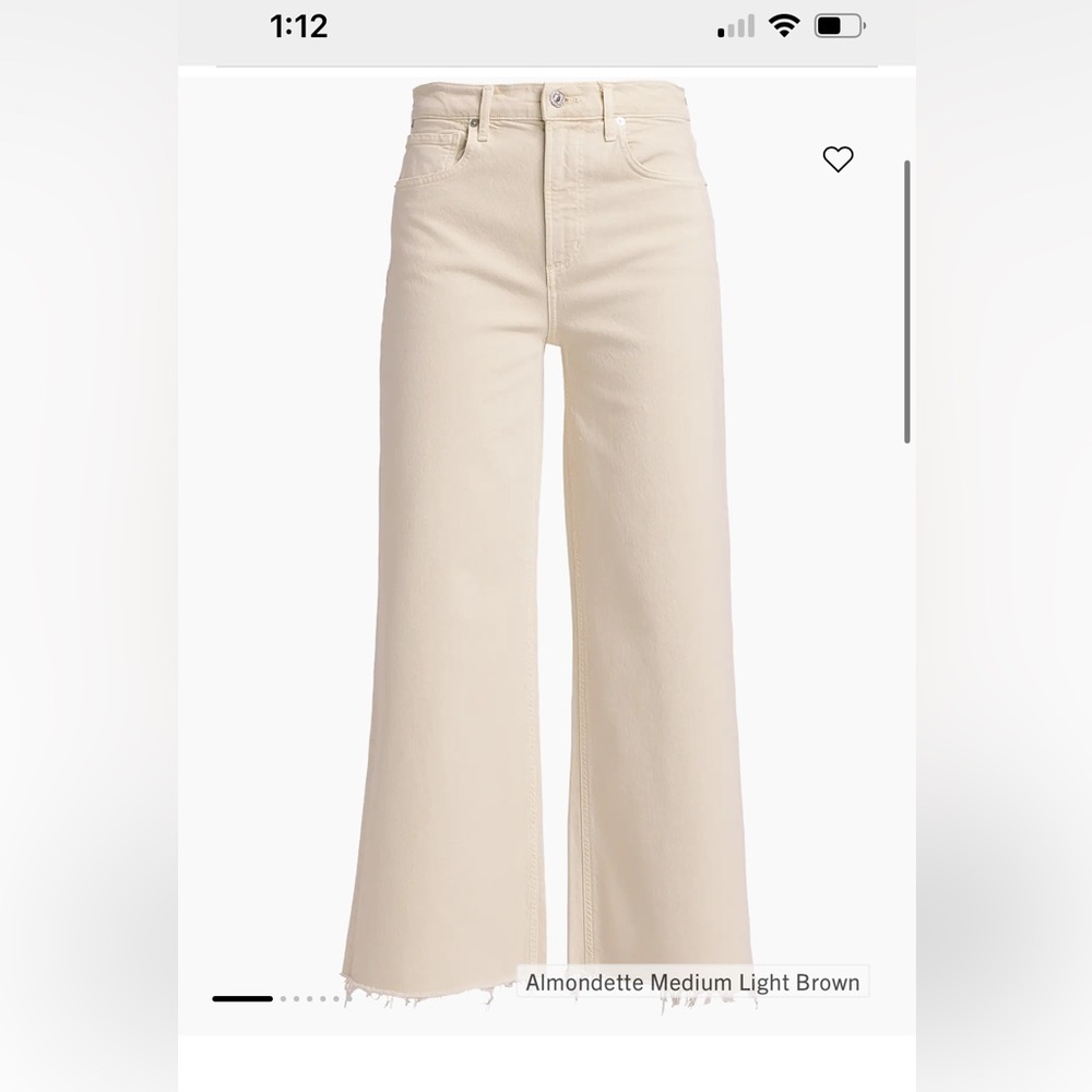 Citizens Of Humanity Florence Crop Wide Leg Jeans size 31